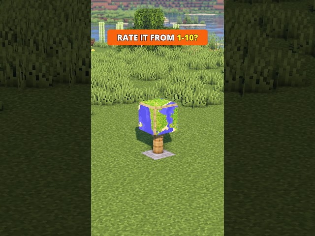 Minecraft Build Hacks - Globe #minecraft #shorts