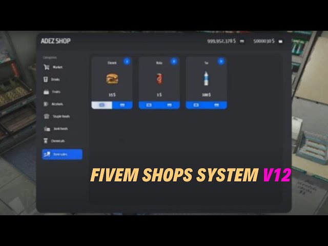 Fivem Shops System V12 [ ESX ] - Fivem Shop - FiveM Scripting | Fivem Scripts