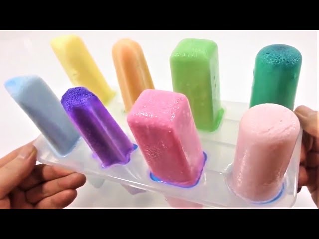 DIY Icecream Jelly Clay Slime Mixing Learn Colors For Kids