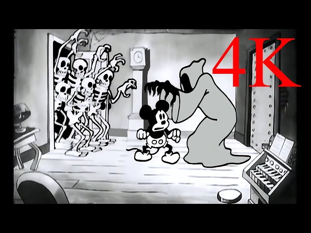 Mickey Mouse, The Haunted House 1929 4K Remaster