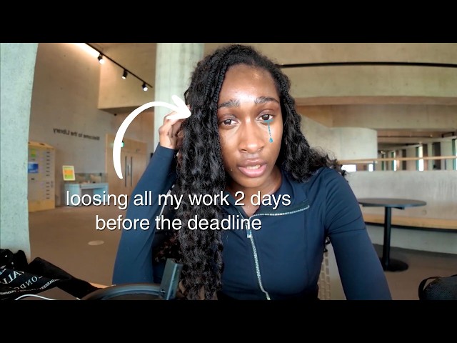traumatising finals week vlog at fashion school.