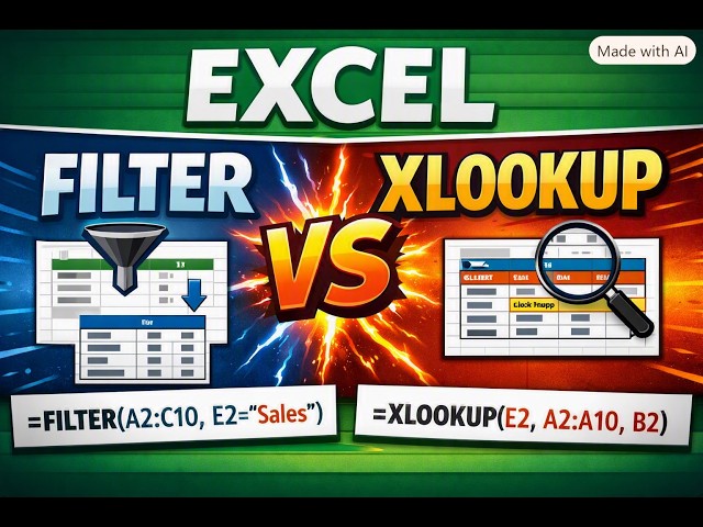 XLOOKUP vs FILTER: When to use which?