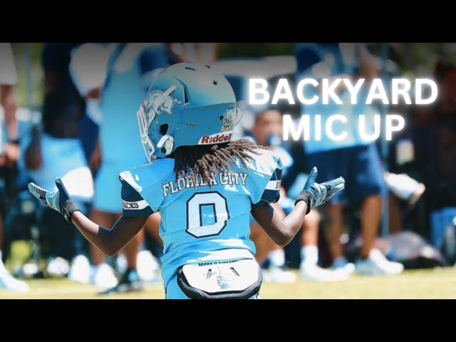 BACKYARD FOOTBALL MIC UP : Featuring 8U Keion Lloyd