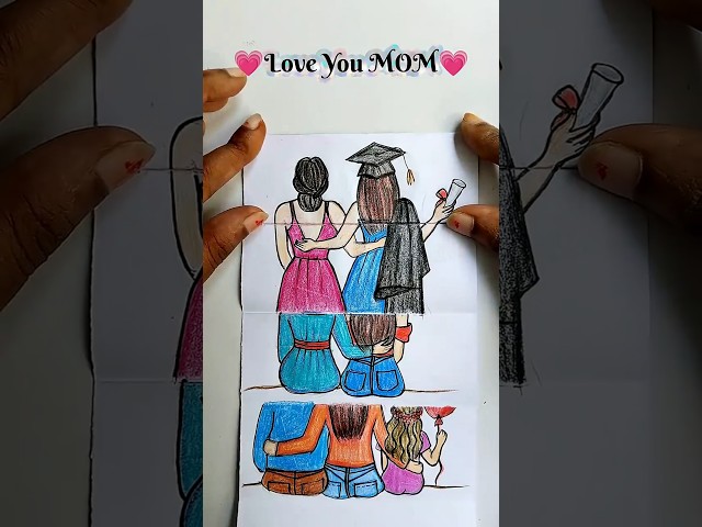 love between a Mother and Daughter is forever 💗#motherlove #drawing #art #shorts #story