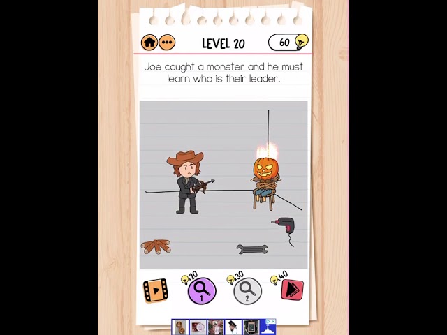 Brain Test 2 Level 20 Monster hunter Joe