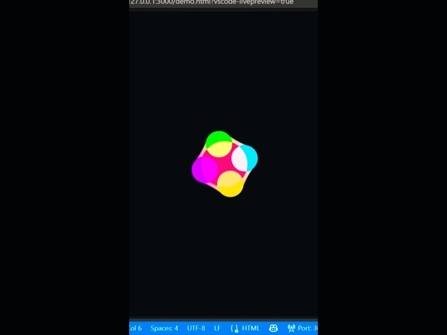 HTML CSS Gooey Loader Animation Effect 🔥 #webdevelopment #coding #ytshorts