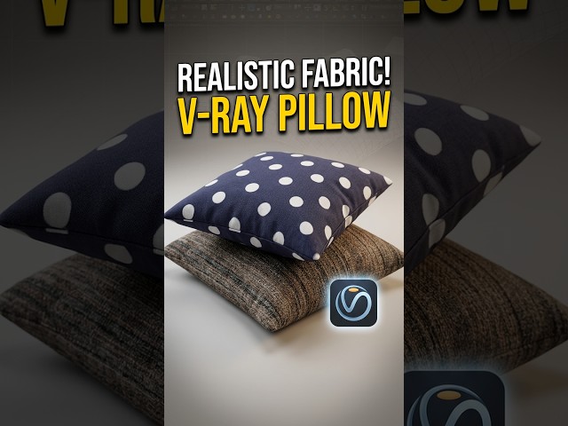 How to make realistic pillows in 3ds Max #shorts  #tutorial