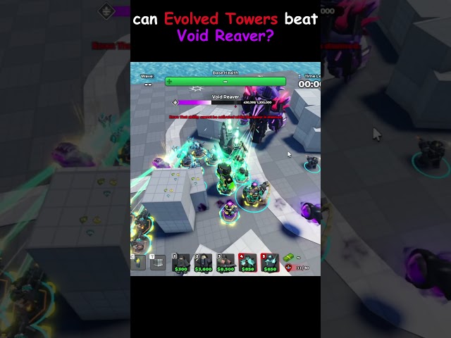 Can Evolved Towers beat Void Reaver? #tds #towerdefensesimulator #roblox #towerdefense #kingpin #fyp