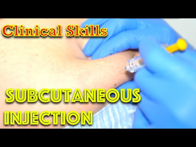 Subcutaneous Injection Demonstration - Clinical Skills - Dr Gill