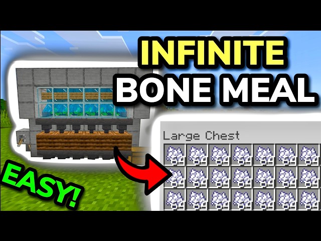 THE ONLY BONE MEAL FARM YOU WILL EVER NEED in Minecraft Bedrock 26.1+