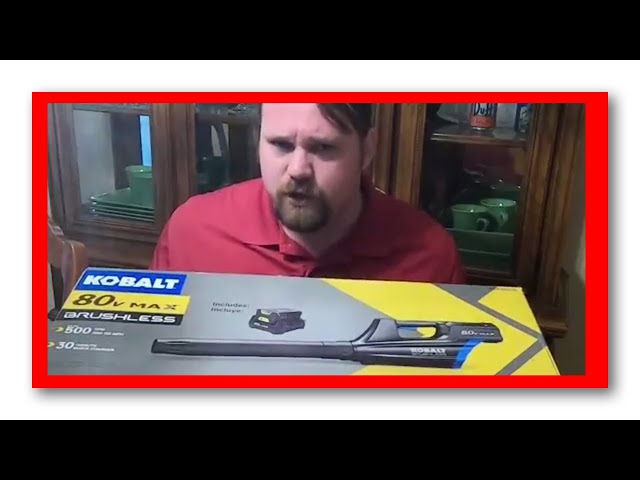 kobalt 80 volt leafblower unboxing and review @KobaltTools #StoryVlog