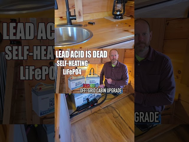 My Cabin Never Loses Power Now.. Here’s Why #OffGrid #Solar #Redodo #SelfHeating #OffGrid #Shorts