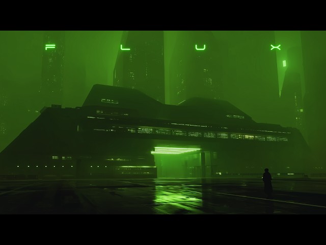 FLUX: Relaxing Blade Runner Ambience | Cyberpunk Rain in Sector 12 | Deep Ambient Music for Sleep