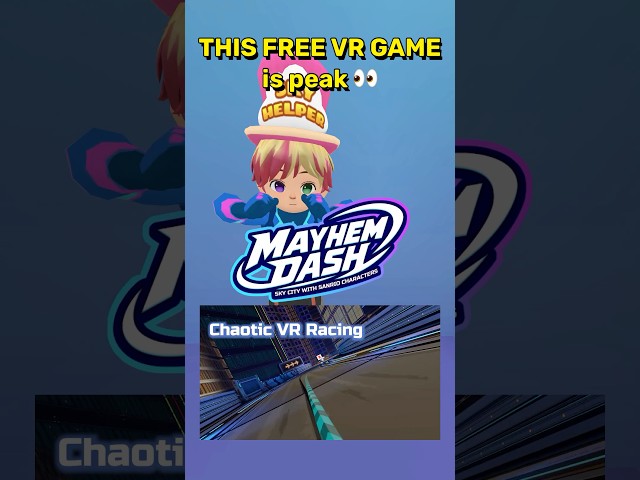 This FREE VR Game Is PEAK 😳 #MayhemDash #VRGaming #MetaQuest