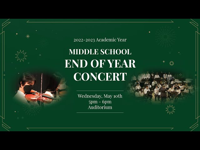 APIS Seoul MS End of Year Concert 2023