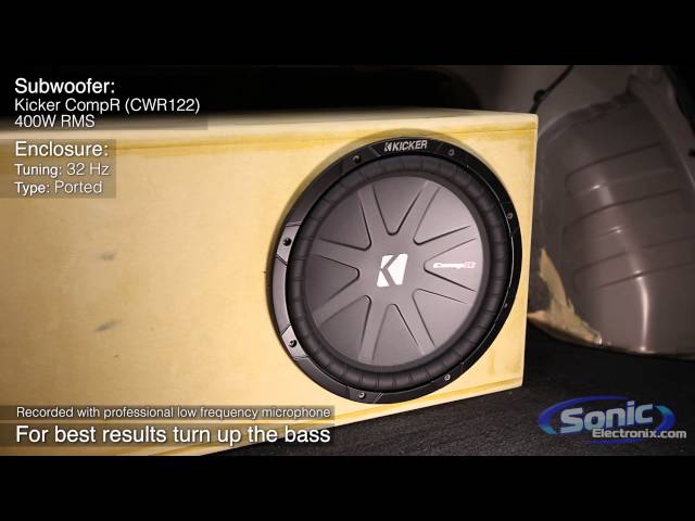 Kicker CompR Subwoofer Demo | CWR122 Bass Test