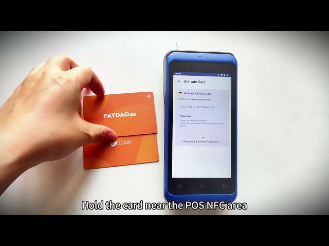 How to Activate a PAYDAO Payment Card on the POS