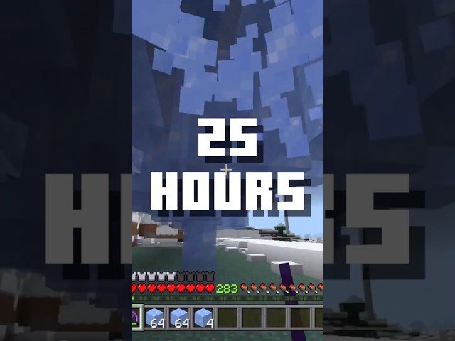 I Spent 25 hours Mining Ice #breakingminecraft #minecraftbedrock #transport