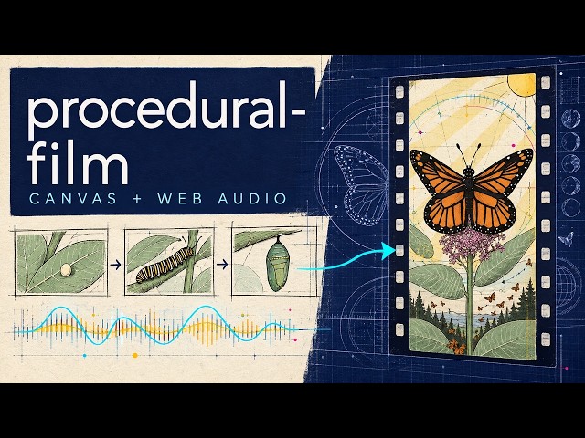 procedural-film GitHub Overview: Code-Generated Video with Canvas and Web Audio