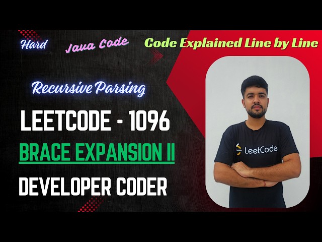 Brace Expansion II | LeetCode 1096 | Recursive Parsing | Java Code | Developer Coder