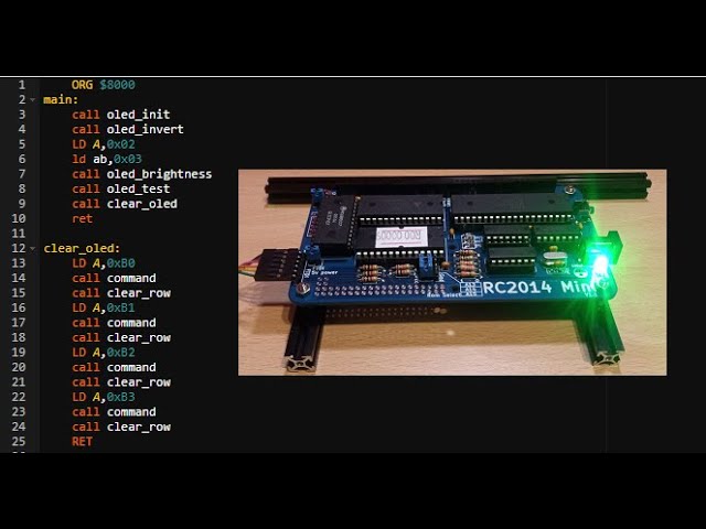 RC2014 mini - Z80 modular system - part 4 - Assembly coding