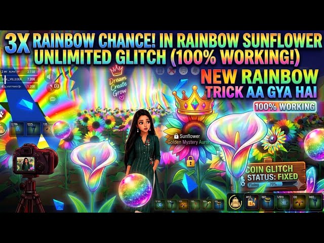 3X RAINBOW CHANCE! 🌈 Unlimited Rainbow Sunflower Glitch (100% Working Trick)
