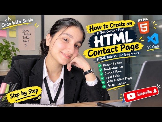 HTML Website Project | Step-by-Step Coding Tutorial for Beginners