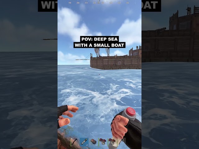 Can a small boat survive the deep Sea? #shorts #rust #gaming