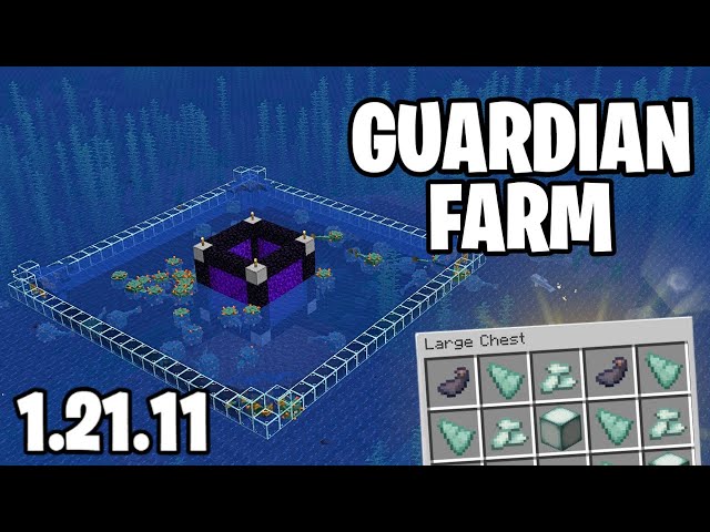 EASIEST Guardian Farm Tutorial! Minecraft Java 1.21.11