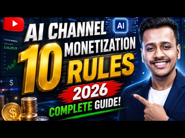 AI Channel Monetization 2026: 10 Rules🚨 Every Creator Must Follow 🤯|