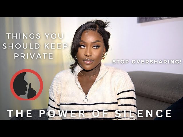 THE POWER OF SILENCE: 5 Things YOU should Keep PRIVATE for a HAPPY LIFE | LUCY BENSON
