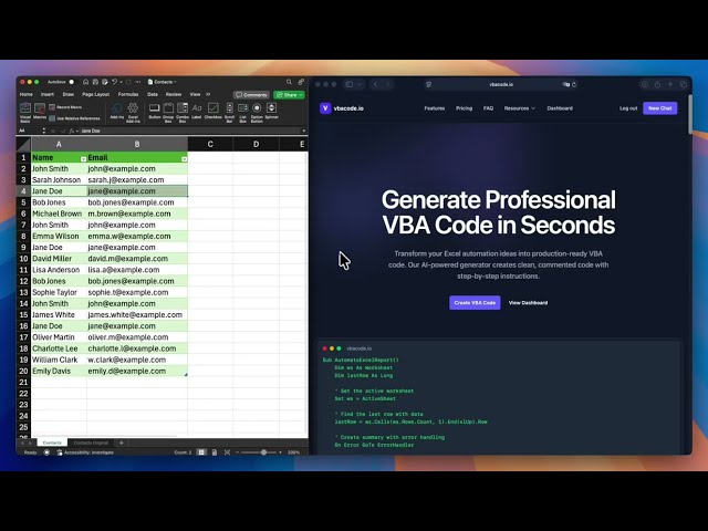 Excel VBA Code Generator Tutorial: Automate Excel in 60 Seconds (2025)