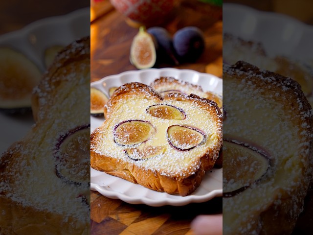 Fig Maple Custard Toast | Easy 15-Minute Fall Breakfast