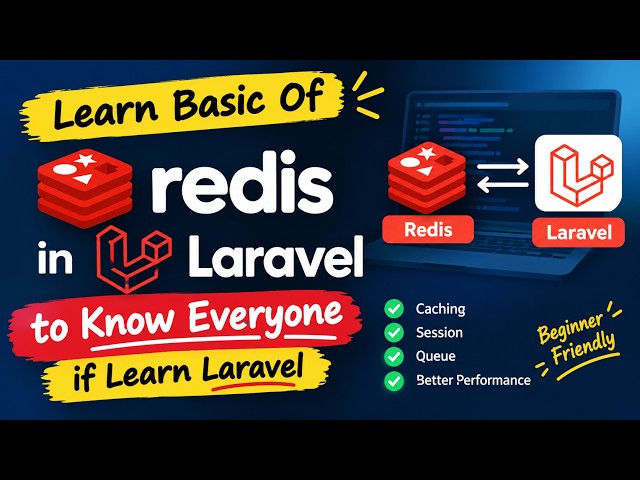 Learn Redis in Laravel from Scratch 🚀 | Redis Basics for Laravel Beginners