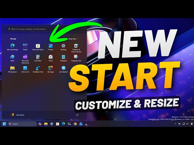 Windows 11: Change Start Menu Size & Layout (New Settings)