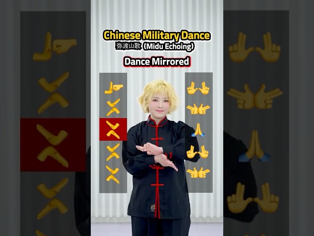 Chinese Military Hand Dance🔥 Can You Do It at Full Speed?😳