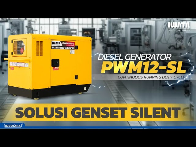 CARI GENSET SILENT HARGA EKONOMIS ? IWATA GENSET PWM12-SL 1 PHASE & 3 PHASE
