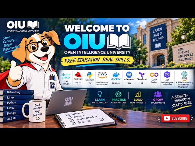 Learn IT, Cloud, DevOps & AI for FREE | Open Intelligence University