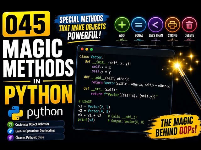 045 | Magic Methods In Python