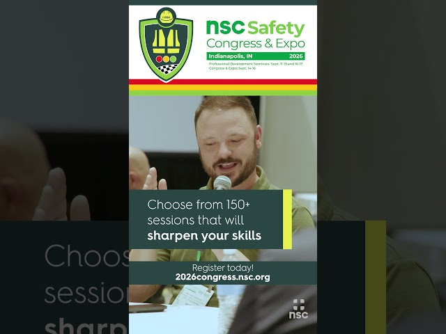 2026 NSC Safety Congress & Expo in Indianapolis, IN – Sept. 11-17