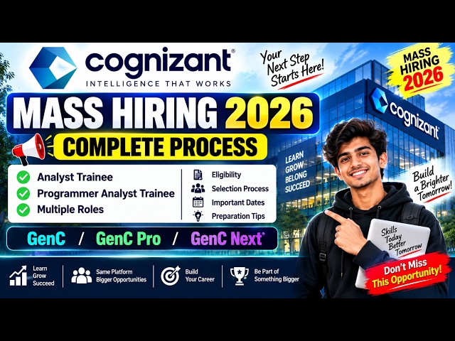 Why Cognizant Has Started Mass Hiring Again ? | For AT & PAT | Hiring 25K Students Without Rejection