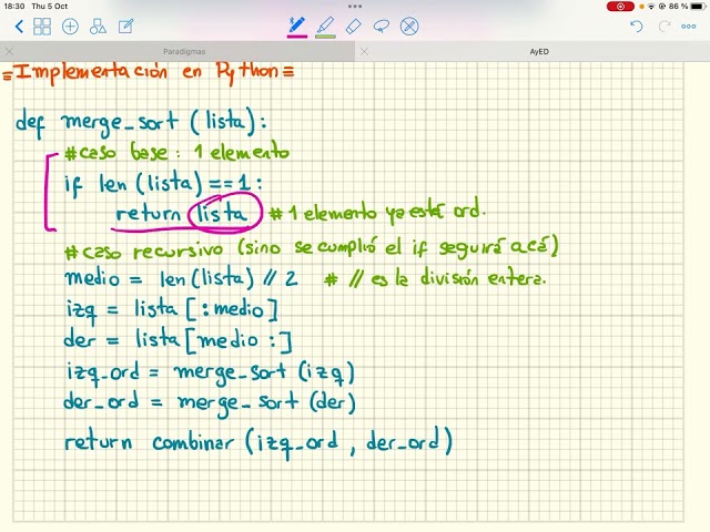 Algoritmos de Ordenación: Merge Sort (parte 7)