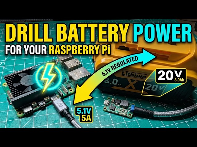 DIY High-Capacity Raspberry Pi Power Supply #raspberrypi