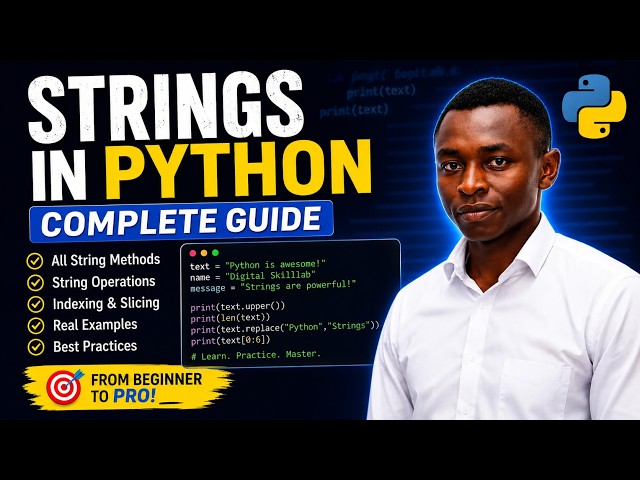 Python Strings  explained: everything you need to know.