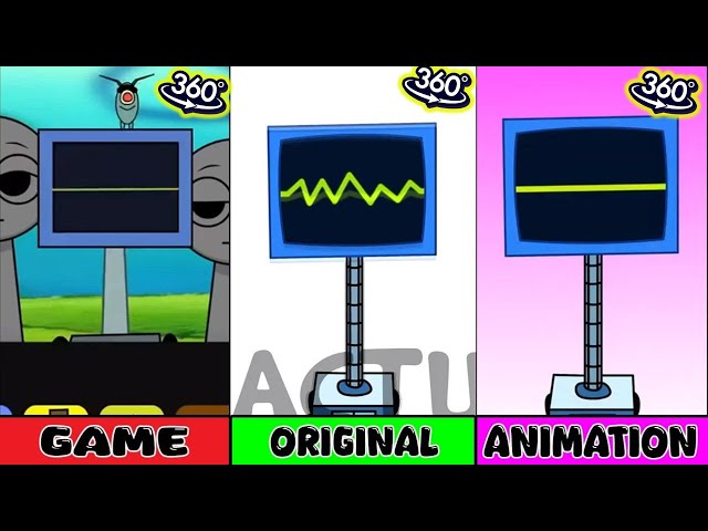 360 VR | New! My Sprunki OC : Karen From SpongeBob Squarepants ( Game Vs Original Vs Animation) #286