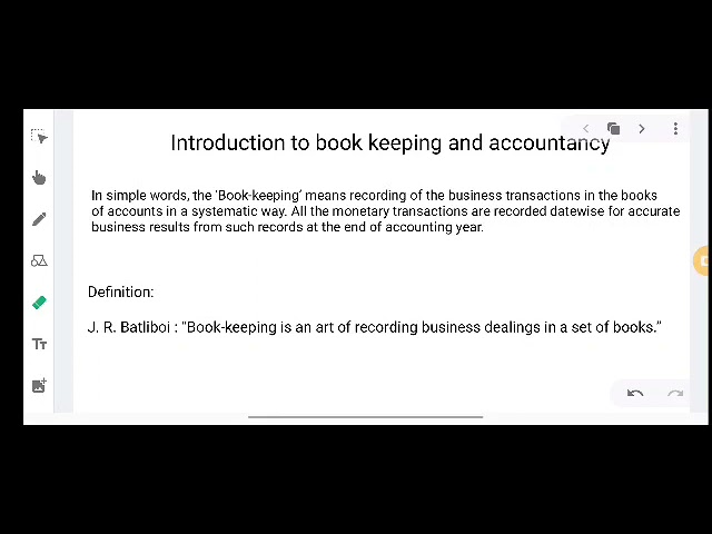 THEORY OF INTRODUCTION TO ACCOUNTS (STD-11)