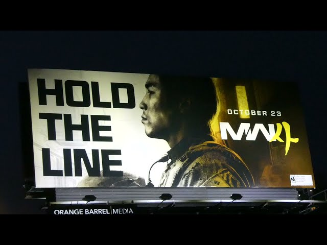 Call of Duty Modern Warfare Billboards Sydney Sweeney Sunset Blvd Los Angeles CA September 26, 2026