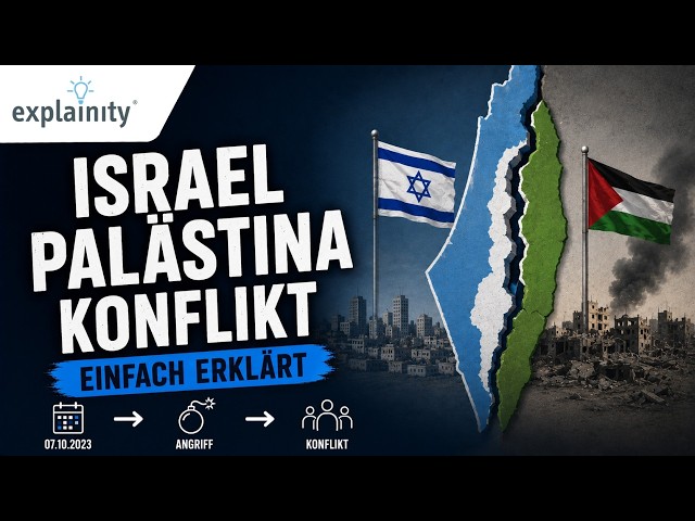 The Israeli-Palestinian conflict explained simply (explainity® explainer video)