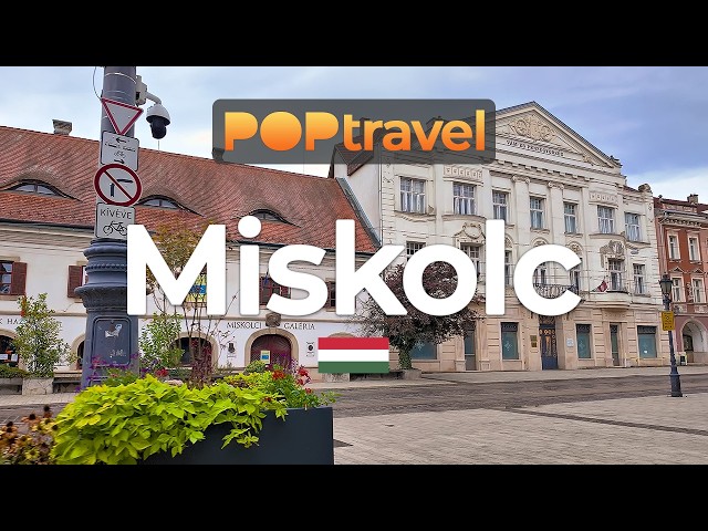 MISKOLC, Hungary - Rainy Afternoon Walking Tour - 4K