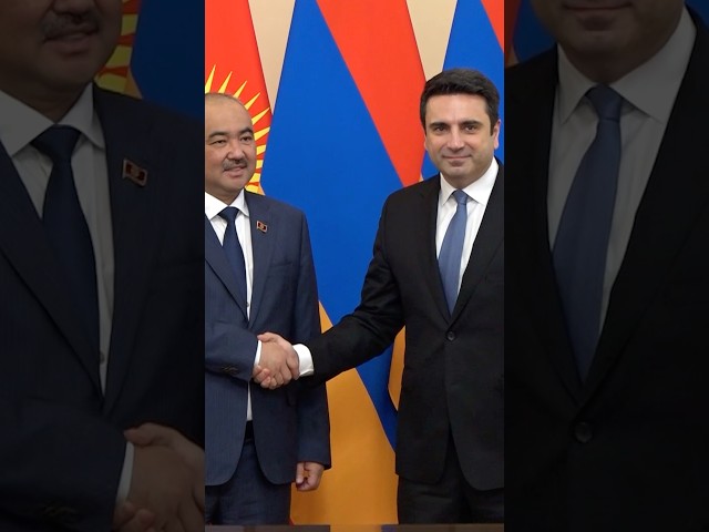 Ալեն Սիմոնյանի հրավերով Երեւանում էր Ղրղզստանի խորհրդարանի նախագահը
